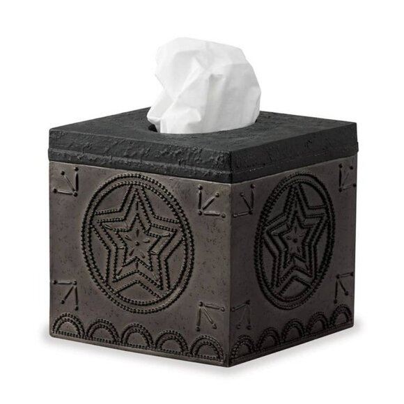 New Primitive Black Star Tissue box Cover - Picture 1 of 5